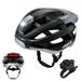 ASIEVIE Bike Smart Cycling Helmet with Headlight and Tail Light Safety headgear with SOS Emergency Alert and Wireless Earphone Essential for Nighttime Bike Safety