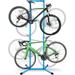 4 Bike Storage Rack Garage(Max 240lbs) Freestanding Gravity Bicycle Rack with Fully Adjustable Arms Drill-free Vertical Bike Floor Stand for Indoor Storage Suitable for Any Bike Styles