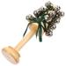 Hand Bell Baby Handbell Shaking Rattle Metal Green+toys Toddler Music Handheld Jingle Ring Child Press Percussion