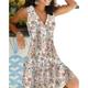 Women's A Line Dress Knee Length Dress Blue White Gray Red Sleeveless Floral Print Spring Summer V Neck Elegant Casual Sexy 2023 S M L XL XXL XXXL