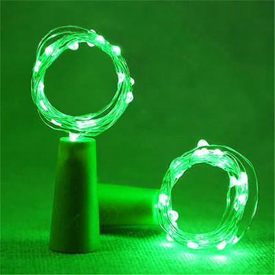 ElegantWeddingReceptionParty 1/2/6/10pcs Wine Bottle String Lights 2m 20LEDs with Cork Warm White White Multi Color Red Blue Waterproof Christmas Wedding Decoration Batteries Powered