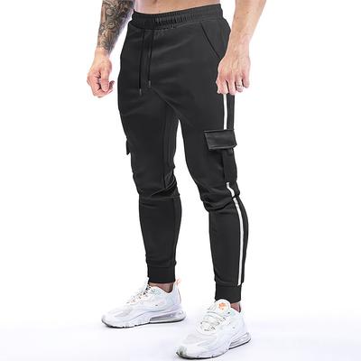 Men's Sweatpants Joggers Trousers Cargo Sweatpants Pocket Drawstring Elastic Waist Plain Comfort Breathable Outdoor Daily Going out Fashion Casual Black Dark Blue