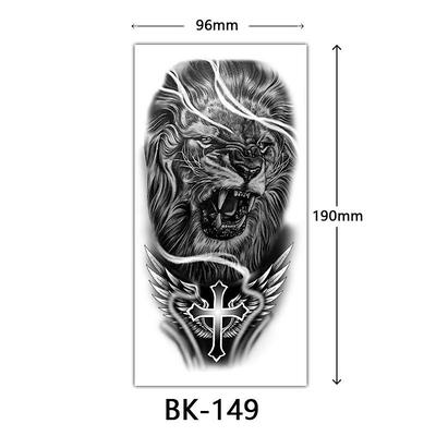 cross-border exclusive sketch flower tattoo stickers sketch tattoo stickers rose flower black and white flower tattoo