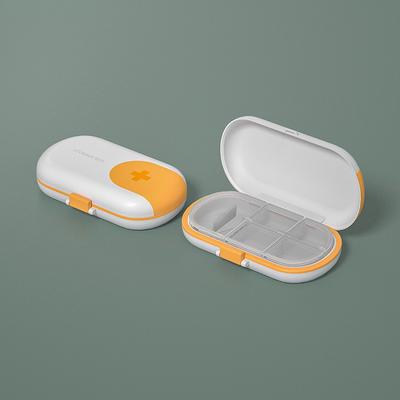 Portable Small Medicine Box Small Mini Tablets Pills Medication Packaging Box 7-Day Travel Large Capacity Storage Box 1PC