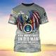 Veterans Day Mens Graphic Shirt Tee National Flag Crew Neck Clothing Apparel 3D Print Outdoor Daily Short Sleeve Fashion Designer Vintage U.S. Air Force Grey