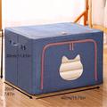 Large Capacity Quilted Storage Box, Foldable Wardrobe Closet Drawer Organizer, Organizer For Blanket, Comforters, Clothes, Moving