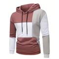 Men's Hoodie Black Pink Army Green Blue Hooded Color Block Pocket Sports Outdoor Daily Holiday Streetwear Cool Casual Spring Fall Clothing Apparel Hoodies Sweatshirts