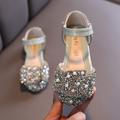 Girls' Flats Daily Glitters Dress Shoes Lolita PU Breathability Non-slipping Cosplay Glitter Crystal Sequined Jeweled Big Kids(7years ) Little Kids(4-7ys) School Wedding Party Walking Shoes