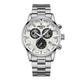 NIBOSI Men Quartz Watch Fashion Casual Wristwatch Luminous Calendar Chronograph Waterproof Steel Watch