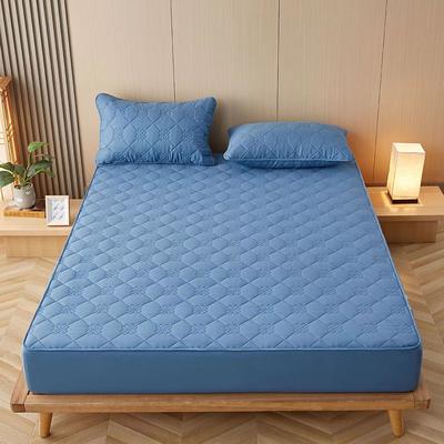 Cotton Mattress Protector Waterproof Fitted Sheet Soft Quilted Fitted Breathable Waterproof Mattress Pad Cover Bed Sheet for Kids Potty Training Queen Size Mattress Protection with 2-12 Inch