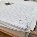 Cotton Mattress Protector Waterproof Fitted Sheet Soft Quilted Fitted Breathable Waterproof Mattress Pad Cover Bed Sheet for Kids Potty Training Queen Size Mattress Protection with 2-12 Inch