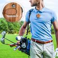 Golf Hat Clip Scorekeeper Glove Clip Score Counter, Wood Grain Color, Convenient Tool for Keeping Track of Scores