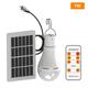 Solar Light Bulb Rechargeable Solar Powered LED Bulbs Light 9 Watts with Remote Control for Emergency Power Outage Home Indoor Camping Power Failure