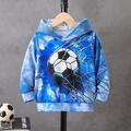 Boys 3D Football Hoodie Pullover Long Sleeve 3D Print Fall Winter Fashion Streetwear Cool Polyester Kids 3-12 Years Outdoor Casual Daily Regular Fit