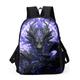 Men's Backpack 3D Print Commuter Backpack School Outdoor Daily Animal Polyester Large Capacity Breathable Lightweight Zipper Print Yellow Red Blue