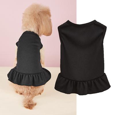 Dog Cat Dress Minimalist Casual Breathable Soft Washable Comfortable Outdoor Casual Daily Dog Clothing for Bichon Frise Pomeranian Baby Pet Papillon Small