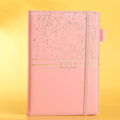 Agenda 2024 Planner 400 Pages Notebook 365 Days Monthly Weekly Daily Plan Calendar Timetable Diary School Stationery