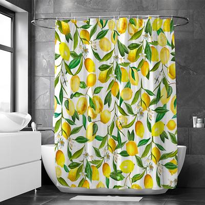 Waterproof Fabric Shower Curtain Bathroom Decoration and Modern and Floral / Botanicals 70 Inch