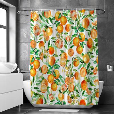 Waterproof Fabric Shower Curtain Bathroom Decoration and Modern and Floral / Botanicals 70 Inch