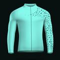 21Grams Men's Cycling Jersey Long Sleeve Bike Compression Clothing Top with 3 Rear Pockets Mountain Bike MTB Road Bike Cycling Breathable Quick Dry Moisture Wicking Reflective Strips White Yellow Red