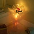 (Romantic Moment) LED Luminous Balloon Rose Bouquet, Rose Bouquet Light Transparent Balloons: Create a Magical Romantic Atmosphere for Weddings, Engagements, Birthdays (No 2AA Battery)