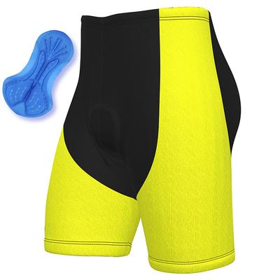 Men's Cycling Road Shorts Bike Shorts Cycling Padded Shorts Bike Shorts Pants Mountain Bike MTB Road Bike Cycling Sports Patchwork Fluorescent 3D Pad Cycling Breathable Quick Dry Yellow Red Polyester