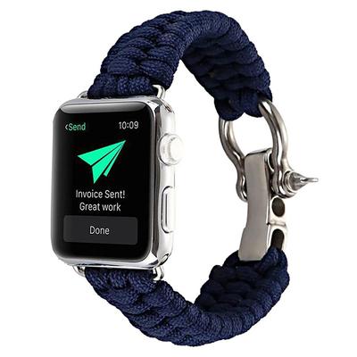 Outdoor Sport Rope Strap For Apple Watch Band Ultra 49mm 8 7 45mm 41mm Nylon Bracelet For IWatch Series SE 6 5 4 3 44mm 42mm 40mm