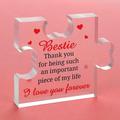 Gifts from Acrylic Puzzle Plaque - Gifts for Sister Desk Decorations Best Ever Gifts - Great Gifts Card for Birthday Christmas Anniversary Mothers Day