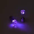 2PCS LED Earring Light Up Crown Glowing Crystal Stainless Ear Drop Ear Stud Earring Jewelry