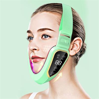 Facial Lifting Device LED Photon Therapy Facial Slimming Vibration Massager Double Chin V Face Shaped Cheek Lift Belt Machine