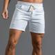 Men's Athletic Shorts Active Shorts Sweat Shorts Pocket Plain Comfort Breathable Outdoor Daily Going out 100% Cotton Fashion Casual Gray Green Grass Green