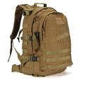 Men's Backpack Functional Backpack Daily Camping Hiking Solid Color Canvas Large Capacity Breathable Durable Zipper Dark Brown Gray Green Black