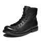 Men's Boots Combat Boots Plus Size Vintage British Outdoor Daily PU Booties / Ankle Boots Lace-up Black Brown Gradient Fall