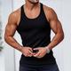 Men's Tank Top Vest Top Undershirt Sleeveless Shirt Ribbed Knit tee Striped U Neck Sport Indoor Sleeveless Clothing Apparel Fashion Streetwear