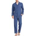 Men's Loungewear Sleepwear Pajama Set Pajama Top and Pant 2 Pieces Plaid Stylish Casual Comfort Home Daily Cotton Comfort Lapel Long Sleeve Shirt Pant Drawstring Elastic Waist Spring Fall Black Red