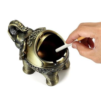 High-End Retro Metal Elephant Ashtray Personality Creative Trend Decoration Home Living Room Ashtray Office Decoration