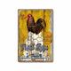 1pc Farm Metal Tin Sign Chicken Hen Tin Sign Vintage Kitchen Signs Wall Decor, Painting Wall Hanging for Restaurant Decor Bar Decor Home Decor Wall Art Metal Tin Sign 20x30cm/8''x12''