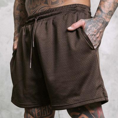 Men's Basketball Shorts Running Shorts Gym Shorts Mesh Shorts Sports Going out Weekend Breathable Quick Dry Running Casual Pocket Drawstring Elastic Waist Plain Knee Length Gymnatics Activewear Black