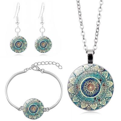 Women's necklace Vintage Outdoor Flower Jewelry Sets