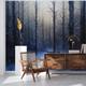 Landscape Wallpaper Mural Green Forest Wall Covering Sticker Peel and Stick Removable PVC/Vinyl Material Self Adhesive/Adhesive Required Wall Decor for Living Room Kitchen Bathroom