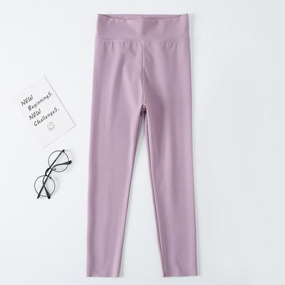 Kids Girls' Leggings Solid Color Active Training 7-13 Years Spring Black White Pink