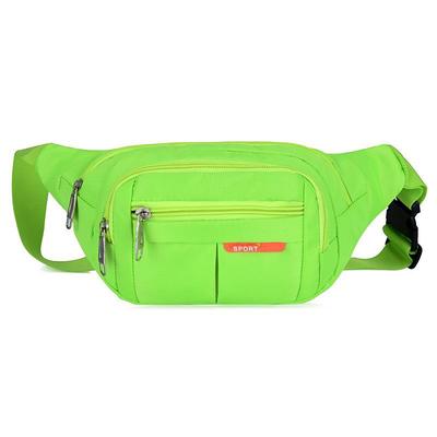 Black Waterproof Waist Bag – Multi-Pocket Fanny Pack for Travel, Hiking, Running, and Outdoor Sports