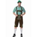 Oktoberfest Beer Costume Lederhosen Shirt Bavarian Bavarian German Wiesn Men's Traditional Style Cloth Blouse Shorts Hat