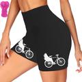 21Grams Women's Bike Shorts Cycling Shorts Bike Shorts Pants Mountain Bike MTB Road Bike Cycling Sports Graphic 3D Pad Fast Dry Breathable Soft Green Black Polyester Spandex Clothing Apparel Bike Wear