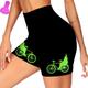 21Grams Women's Bike Shorts Cycling Shorts Bike Shorts Pants Mountain Bike MTB Road Bike Cycling Sports Graphic 3D Pad Fast Dry Breathable Soft Green Black Polyester Spandex Clothing Apparel Bike Wear