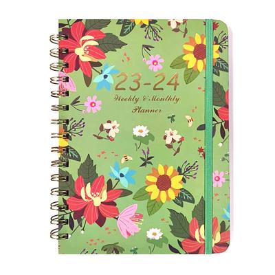 1pc 2024 Planner Hardcover Notebook, Weekly And Monthly Planner, Appointment Book From Jan To Dec 2024