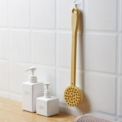 Shower Brush, Silicone Bath Body Brush, Back Scrubber For Shower, Long Handle Bath Massage Cleaning Brush, For Skin Exfoliating, Massage Scrubber