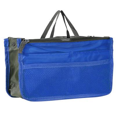 Handbag Organizer Insert for Women – Large Capacity, Zipper Closure, Portable with Handle – Ideal for Travel, Documents, Cards, and Small Items