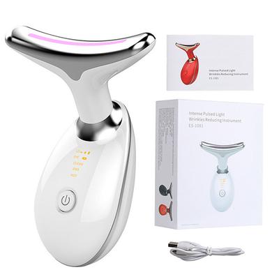 EMS Microcurrent Face Neck Beauty Device LED Photon Firming Rejuvenation Anti Wrinkle Thin Double Chin Skin Care Facial Massager