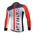 Arsuxeo Men's Long Sleeve Cycling Jersey Black / Green WhiteRed Bule / Black Bike Jersey Top Breathable Quick Dry Anatomic Design Sports 100% Polyester Mountain Bike MTB Road Bike Cycling Clothing
